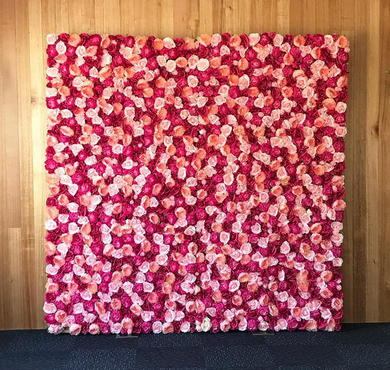 Pink Flower Wall