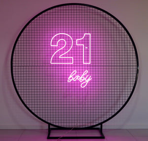 21 Baby - Neon Sign